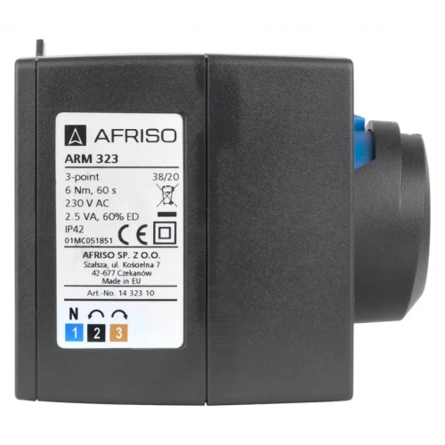 Siłownik elektryczny ARM 323 ProClick, 3-punktowy, 230 V AC, 60 s, 6 Nm AFRISO - zdjęcie dodatkowe 4