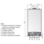 ARISTON Kocioł gazowy kondensacyjny 2-funkcyjny wiszący CLAS ONE 24 24 kW
