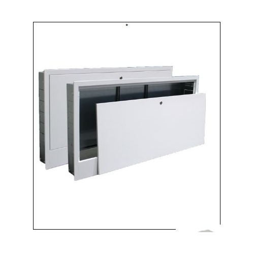 Szafka instalacyjna podtynkowa D/S-SIP-03L z miejscem na listwę sterującą 8 sekcji (SZEROKOŚĆ 690MM, WYSOKOŚĆ 755-855MM, GŁĘBOKOŚĆ 125-170MM) ARKA