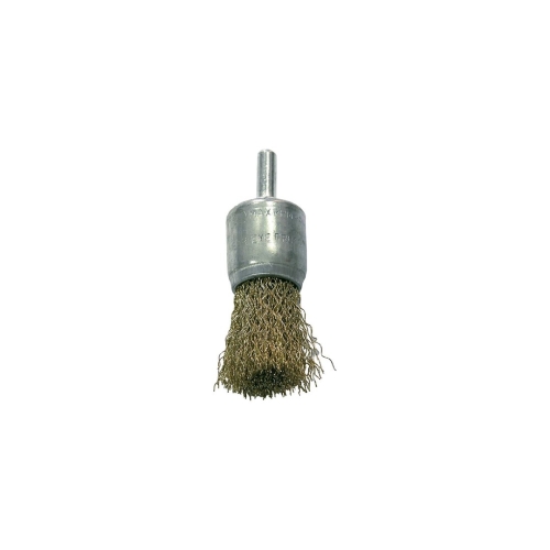 Szczotka pędzelkowa, drut falowany mosiądzowany 24mm trzpień 6mm PROLINE