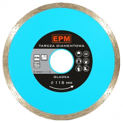 Tarcza tnąca diamentowa gładka INDUSTRY 115mm EPM - zdjęcie produktu