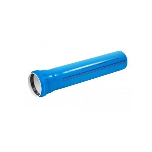 Rura Ultra UdBEM z kielichem niskoszumowa 50 mm 0.5 m niebieska