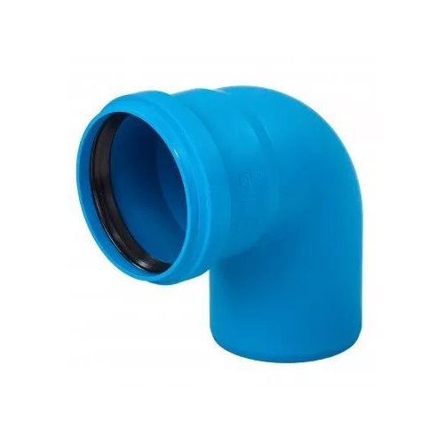Kolano Ultra UdBB 15° niskoszumowe 110 mm niebieskie