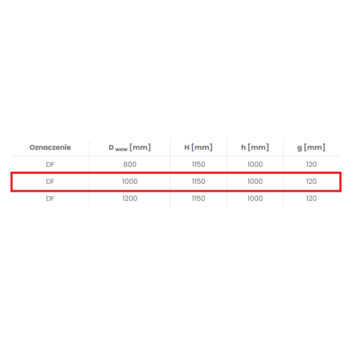 Podstawa studni betonowej DF 1000/1150/1000-D ze stopniami typ F BRUK-BET