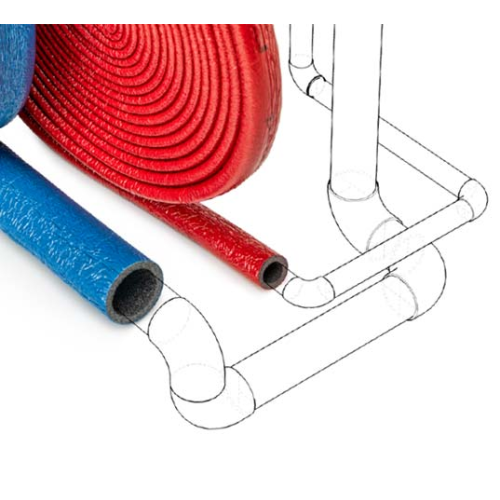 Otulina, izolacja na rurę FLEX 265 22/6 w kręgu 10m NIEBIESKA ( cena za 1mb ) FOLIMPEX