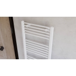 Grzejnik łazienkowy BASIC G 1200x400 RAL9003 BIAŁY TOP1 LUXRAD