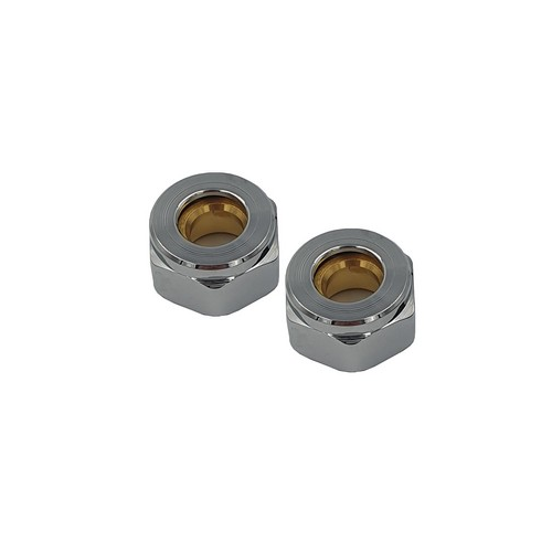 Złączka do miedzi 15x3/4 CHROM ( komplet = 2 szt ) GOSHE