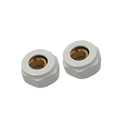 Złączka do miedzi 15x3/4 BIAŁY ( komplet = 2 szt ) GOSHE