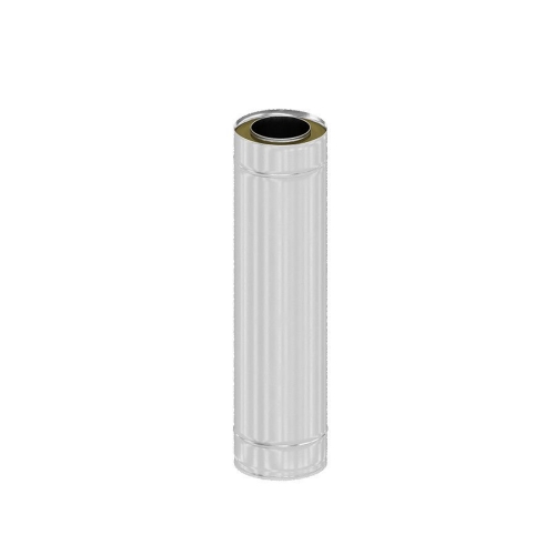 Rura prosta izolowana RICOM ENERGY stal nierdzewna z uszczelką 100, długość 460 mm
