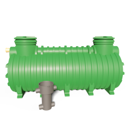 ZESTAW: Zbiornik na deszczówkę 5m3 HDPE R z filtrem jednopłaszczowy++filtr+pompa+wyłącznik ciśnieniowy