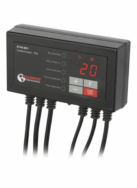 Sterownik do kotła zasypowego pompa co + nadmuch LED SMART PID ( SP-35 ) ST-04 WIFI DIAMOND