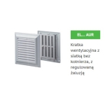 Kratka wentylacyjna 180x250 mm z siatką bez kołnierza, biała VENTIKA