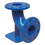 Kolano kołnierzowe stopowe Q DN80 8-otworów, żeliwo sferoidalne AEON