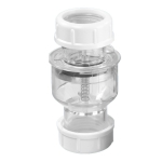 Zawór zwrotny, transparentny z wariantami redukcji TUN5-CL-E MCALPINE