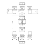 Zawór zwrotny, transparentny z wariantami redukcji TUN5-CL-E MCALPINE