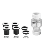 Zawór zwrotny, transparentny z wariantami redukcji TUN5-CL-E MCALPINE