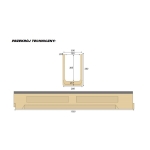 Korytko polimerbetonowe ruszt żeliwny 1m 200x350 D400 BIELBET