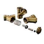 Filtr skośny do wody mosiężny z wkładem magnetycznym 1 1/2