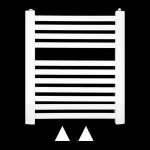 Grzejnik łazienkowy TGŁP 10/50 BIAŁY rozstaw 50mm TERVO