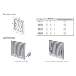 Kratka wentylacyjna 350x350 mm z siatką i uchwytami mocującymi, biała VENTIKA