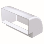 Kolano pionowe 220x90 mm, 90 st., białe VENTS