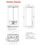 Kocioł gazowy kondensacyjny dwufunkcyjny Victrix OMNIA V2 20 c.w.u 3,9-26 kW IMMERGAS