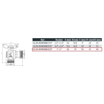 Zawór kulowy z ruchomą nakrętką W/W 1