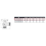 Zawór kulowy z ruchomą nakrętką W/W 1/2