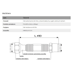 Wężyk, wąż gazowy 1/2