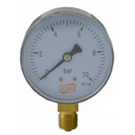 Manometr M 63 R 0,1 MPa (1,0 bar) podejście od dołu 1/4" GOSHE