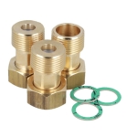 Zestaw śrubunków do zaworu ATM, 3x nakrętka G3/4" x R3/4", 2 zawory zwrotne AFRISO