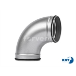 Łuk tłoczony ocynkowany kolano DN 200 / 90 z uszczelką FORVENT