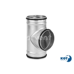 Trójnik redukcyjny DN 100 / 100 ocynkowany z uszczelką FORVENT