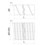 Rura zwijana wentylacyjna ocynkowana RZ DN315 L-3m FORVENT