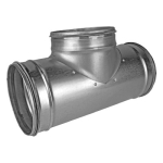 Trójnik symetryczny z odejściem tłocznym, redukcyjny DN200/125 ocynkowany z uszczelką TCPL LINDAB