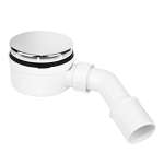 MCALPINE Syfon brodzikowy "niski" wys.60mm z odejściem 40/50mm czyszczony od góry ,pokrywa ABS CHROM 113mm