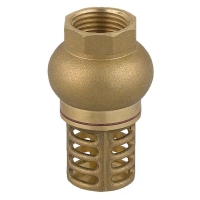 Zawór zwrotny z koszem ssącym mosiężny 1 1/4" ( DN32 ) FERRO