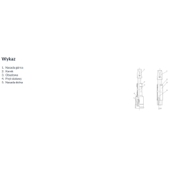 Klucz do zasuwy DN32 - DN50 gwintowanej, wymiar nasady: 14x14mm, długość 1,0m ANWOD