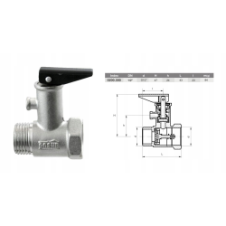Zawór bezpieczeństwa 1/2