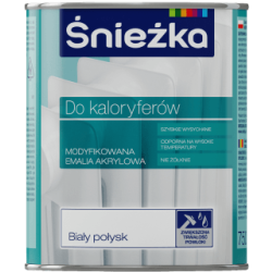 Emalia akrylowa do kaloryferów 750ml ŚNIEŻKA