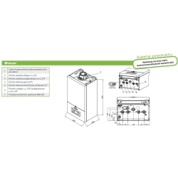 Kocioł gazowy kondensacyjny 1 funkcyjny 32 kW ( 7857046 ) + separator 3/4 XS90 DE ( FL1-03-04748-EU ) DE DIETRICH