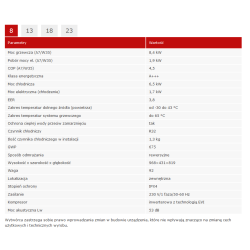 Pompa ciepła powietrzna monoblok Termet Heat Platinum 8 EVI/DC - 8,4 kW (A7W35), 1 fazowa, 230 V TPP9906.00.00.00/PL TERMET