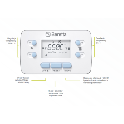 Beretta My Smart X 25 R kocioł kondensacyjny dwufunkcyjny 20197308 + Regulator HiComfort T100 20193354 / 8018000405000