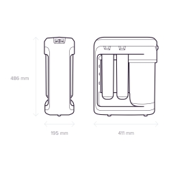 System odwróconej osmozy RO-101S MORION CZARNA WYLEWKA F0124 AQUAPHOR