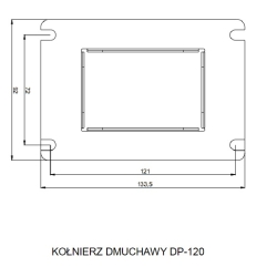 Nadmuch do kotła, dmuchawa do pieca, wentylator DP-120 80W 285m3 300 PA KG ELETRONIK