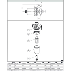 Separator zanieczyszczeń M-Pure DN20 3/4