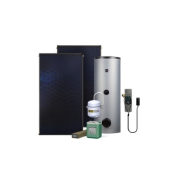 Zestaw solarny Komfort HX200-2KS2100.S004 Zestaw solarny Komfort dla 2-3 osób: kolektor słoneczny KS2100 (2 szt.), zespół pompowy ALEX HX10 MS (ze ste