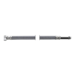 Wąż elastyczny przyłączeniowy w oplocie nylonowym do baterii 3/8 x M10 GW / GZ 800mm , końcówka 50mm TUCAI