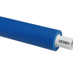 Rura PERT/AL/PERT w otulinie 9 mm z moletą 25x2.5 NIEBIESKA ( zwój 50mb) VESBO