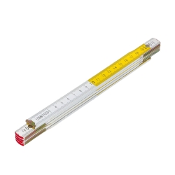 Miara składana biało-żółta 2m KL.III FASTER TOOLS
